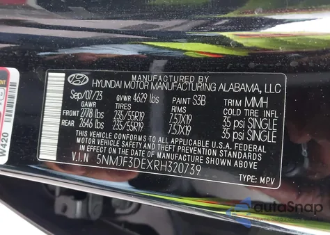 2024 Hyundai Tucson Sel z USA, uszkodzony, nr VIN 5NMJF3DEXRH320739